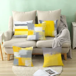 Najnowsza poduszka 45x45 cm, wybór stylu wzoru drukowania akwareli, abstrakcyjna tekstura poduszka do wyposażenia domu, obsługa niestandardowego logo
