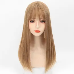 頭頂部のヘアブロック漫画前髪かつらピース化学繊維交換ピース女性若いトレンディなカラー WH0567