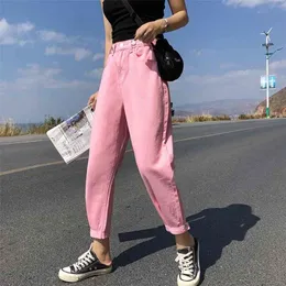 GUUZYUVIZ Casual Jeans Woman High Waist Loose Denim Harem Pants Mujer Plus Size Chic For Women Combinaison Pantalon Femme 210809