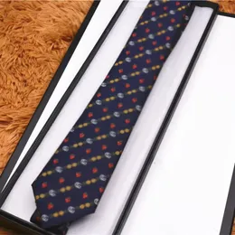 2021 Męski krawat luksusowy projektant biznesowy krawat krawat haftowane etykieta marka marki boks246y