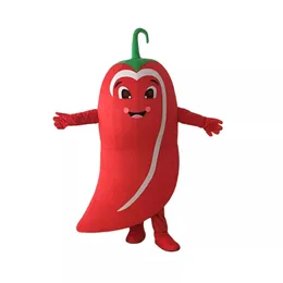 Red Pepper Cartoon Mascot Costume Vegetable Performance Props Adult Anime Character Dress Halloween Xmas Parade Suits