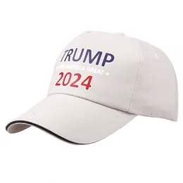 5 colori Trump Hat Summer Sun Shading Cappelli da baseball regolabili 2024 Elezioni presidenziali Caps Regalo per feste Spring Falls LLA616