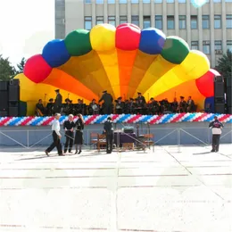 Colore arcobaleno all'aperto personalizzato grande tenda gonfiabile gigante evento gigante evento a cupola tenda da tappe del concerto in vendita