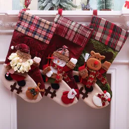 47x29cmクリスマス袋とストッキングクリスマスツリー装飾屋内装飾飾り飾り飾り雪だるまエルクギフトキャンディーバッグCO534
