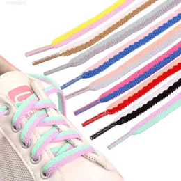 120 cm Candy Color Shoelace Sports Shoes Laces Fashion Canvas Polyester Shoelaces Flat Shoe Strings