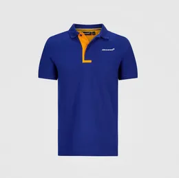 Mclaren Team Uniform Lapel Shirt F1 Series Classic Blue Oversized Polo T-shirt Formula One