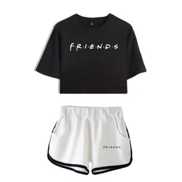 Herren T-Shirts Friends TV Show Zweites Set Summer Sexy sind kranker Baumwoll-Shirt-Anzug Shorts Produkte Top Women Clothes für Sie geworden