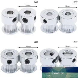 2st NEW GT2 Timingskiva 16 20 Tandhjul Bore 5mm 8mm Aluminium Gear Tänder Bredd 6mm Delar för utbetalning 3D-skrivare Del