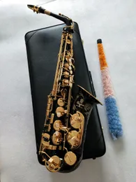 Najwyższej jakości czarny saksofon altowy YAS-82Z / / YAS-875EX / YAS-62 Japonia Marka E-płaski instrument muzyczny z przypadkiem