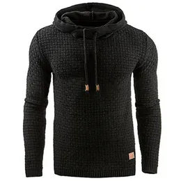 Våren män hooded långärmad hoodies varm solid hooded tröja fitness hoodies män tye färg sweatshirt 210515