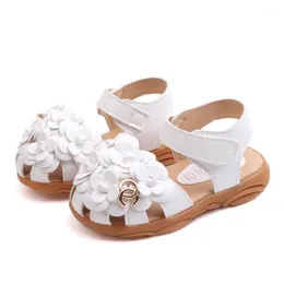 Sandals Baby 1-6 Years Old Girl Princess Shoes Baotou 2022 Summer Children Toddler Soft Bottom Hollow Non-slip Fla