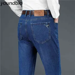 Men's Jeans Business Casual Fashion Stretch Classic Denim Pants Man Work Trousers Size 29-40 3 Colors 210716