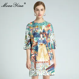 مصمم أزياء اللباس الصيف المرأة اللباس مطرز كريستال الملاك الملكة فساتين طباعة الأزهار 210524