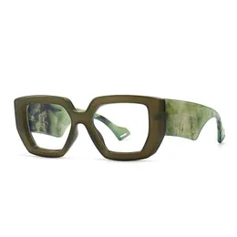 サングラス抗青色光遮断女性メガネフレームグリーン光学クリア透明レンズファッションフレーム処方眼鏡コンピュータ