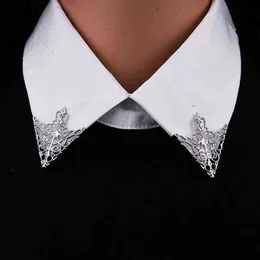 スーツのシャツピンのヒントのドレスデコレーションビジネスセレモニー宴会のための金属製のブローチの襟のメンズ襟のピン