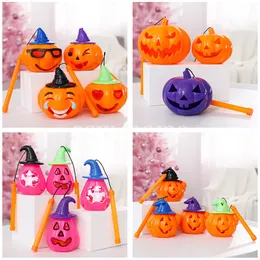 Halloween Party Supplies Pumpkin Lantern LED Table Ghost Lamp Hanging Scary Candle Light Horror Props Kids Toy Bar home Decoration