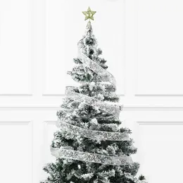 クリスマスの装飾二重ぶら下げ装飾層防水銅電池LEDブロンズワイヤーリボンレースギフトDIYの木操作ライト