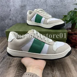 Män Kvinnor Screener Serie Webbing Sneakers Platform Leisure Skor Scarpe Fashion Canvas Bee Green Red Sports Tennis Casual Shoes Trainer