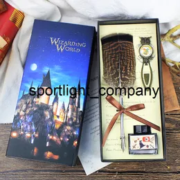 Penna magica per penna a piuma vintage per studenti della scuola per fan, set regalo di compleanno Harried