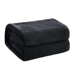 Cobertor de flanela de coral quente macio para camas Faux Fur Enink Lance Solid Cor Sofá Sofá Cover Colcha Inverno Predea 211101