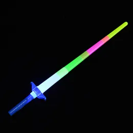 Weihnachtsfeier, Neujahrsgeschenk, Teleskop-Blitzstab, Konzert-Jubel-Requisiten, großer vierteiliger LED-Blitz, fluoreszierender Stab