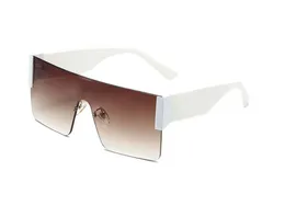 Lato kobieta moda męska duże oprawki plaża bezramowe okulary przeciwsłoneczne kwadratowe okulary rowerowe okulary do jazdy-połączone soczewki jazda na wiatr gogle damskie okulary