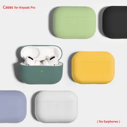 100 sztuk / partia Silikonowa Pokrywa Case dla Apple Airpods Pro Soft Sticker Bluetooth Airpod3 Pokrywa Antishock Wireless Earbuds Przypadki z klamrą anty straty
