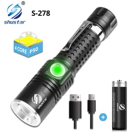 Ultra Bright Flashlight with XHP50 Glare Torch Zoomable Portable Long-range Camping Light Waterproof Suitable for Adventure