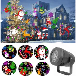 Efeito LED luz de neve floco de neve snowstorm projetor luzes 16 padrões girando lâmpadas de projeção de estágio para festa KTV Barras de decoração do feriado