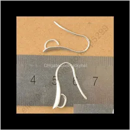 Clasps Hooks 100x DIY Make 925 Sterling Sier Jewelry نتائج الخطاف قرص الأذن بكفالة للأذن لحضور الكريستال 37ius 9yi1e