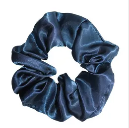 Haarring Satin Solide Scrunchies Frauen Mädchen Elastische Haare Gummibänder Zubehör Gummi Für Frauen Krawattenring Seil Pferdeschwanz