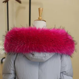 2021 Futro zimowe Collar dla kobiet Mężczyźni Kurtki zimowe Płaszcz Faux Fur Scarf Hood Ciepły wystrój Ubrania Luksusowe Akcesoria Wysokiej jakości H0923