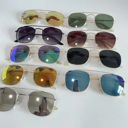 Quadratische Sonnenbrille für Männer, Markendesigner, Frauen, fahrende Sonnenbrille, UV-Schutzbrille, Metallrahmen-Brille