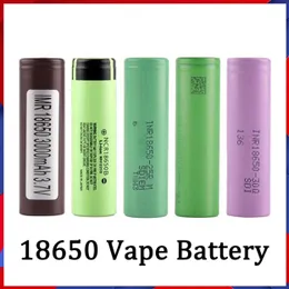 Batteria 18650 all'ingrosso HG2 30Q VTC6 3000mAh NCR 3400mah 25R 2500mAh E Cig Mod Batteria ricaricabile agli ioni di litio