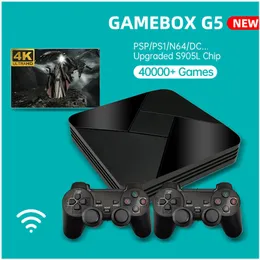 G5 Game Box 50000+ Игры Ретро TV Boxs Ностальгический хост S905L Wi-Fi 4k HD Super Console 50+ эмулятор игрока игрок для PS1 / NAOMI / DC