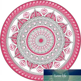 148 cm Microfiber Round Beach Ręcznik Mandala Hippie Gobelin Koc Szal Tassel Duży Rug Chłonny Szybkoschnący Ręcznik Ręcznik Fabryczny Cena Expert Design Quality