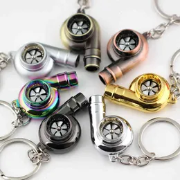 10 pçs / lote REAL WHISTLE Som Turbo Keychain Manga Rolamento Modelo Turbina Turbina Turbando Chaveiro Chaveiro Keyfob Keyring