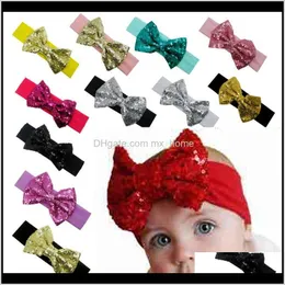 Meninas infantis grandes laquinas arcos headbands para faixa de crianças bowknot glitter cabeça envoltório Q4rci wkosz