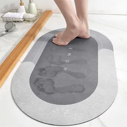 Quick Drying Bathroom Mat Super Absorbent Floor Mat Non-Slip Floor Door Carpet Easy Clean Home Oil-Proof Kitchen Mat Dropship 211130