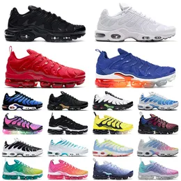 tn plus mens running shoes triple white black hyper blue purple oreo men women trainer sports sneakers size 36-45