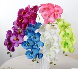 Real Touch Butterfly Orchid Branch Artificial Silk Flowers Wedding Home Party Decor Plant Fake Phalaenopsis # 351