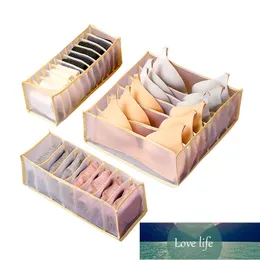 Underwear Storage Box Drawer Socks Organizer Box 1 Piece Mesh Bra Finishing Bag Washable Closet Panties Tidy Case 11 Grids New Factory price expert design Quality