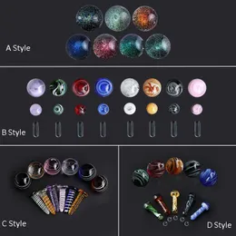 4 Style Rökglas Terp Dichro Pearls 14mm 20mm 22mm Solid Marbles For Slurpers Quartz Banger Nails Water Bongs Dab Oil Rigs