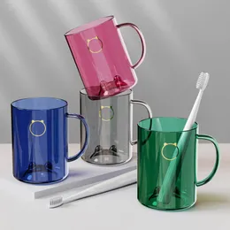 Toothbrush Holder ZL0432 Light Luxury Wear-Resistant Durable Toothbrush Cup Bathroom Tumbler Tooth Brush Mug Mouthwash Cups Mouth Mugs Toothpaste Storage