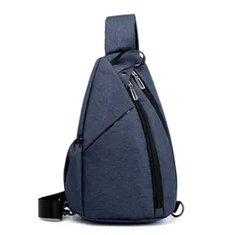 Ny Bröst Crossbody Bag för män Fashion Casual Travel Small Sling Bag Shoulder Male Zipper Mobile Pouch Sac de Poitrine