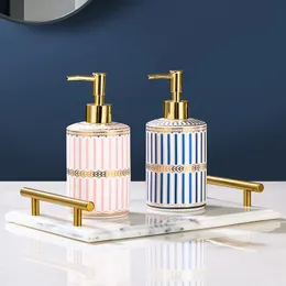 Liquid Soap Dispenser Creative Ceramic Shampoo Lotion Empty Bottle Nordic Room Seifenspender Bathroom Accessories DF50B