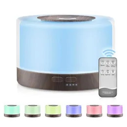 500ml Remote Control Xaomi Air Aroma Ultrasonic Humidifier With Color LED Lights Electric Aromatherapy Essential Oil Diffuser 210724