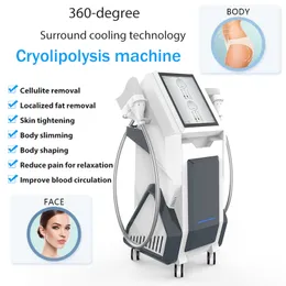 Pionowa mocna maszyna odchudzająca 360 Cryo z urządzeniami do usuwania tkanki tłuszczowej