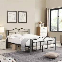 木製の足の寝室の家具付きの米国の在庫金具ツインサイズのプラットフォームベッド）A50 A40