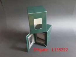 La mejor caja de reloj verde oscuro de alta calidad, caja de regalo Woody para caja de almacenamiento pequeña, caja de almacenamiento de reloj